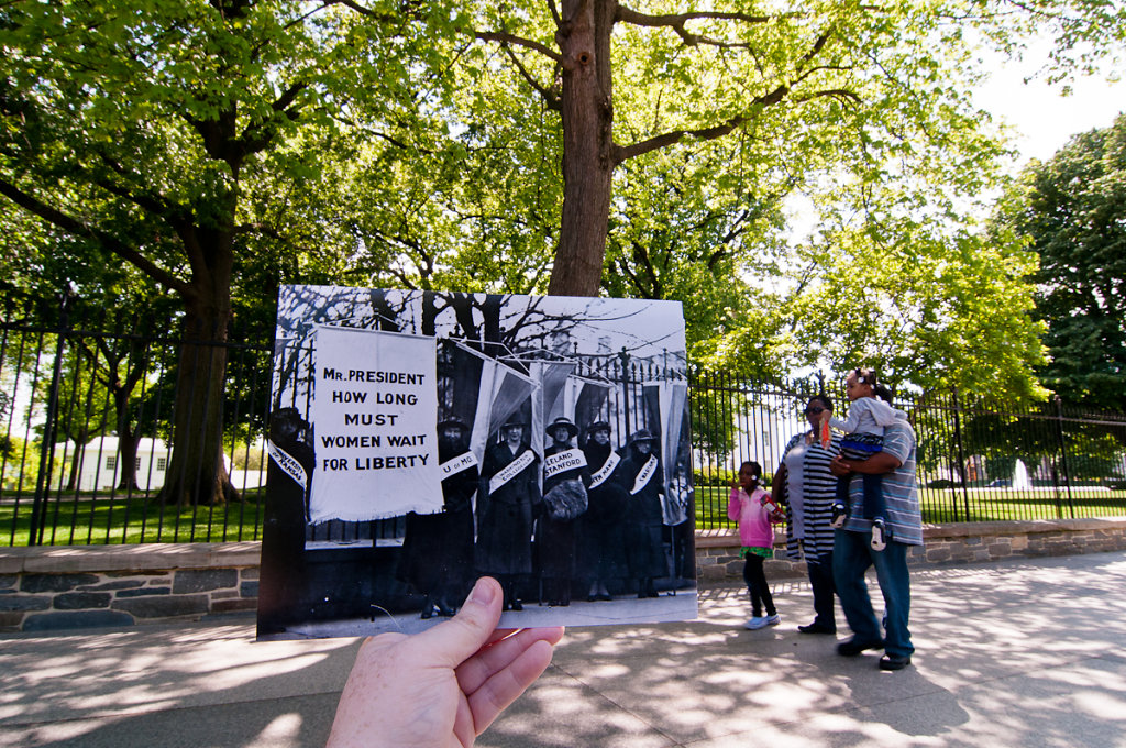 Women Demonstrating for Right to Vote, White House