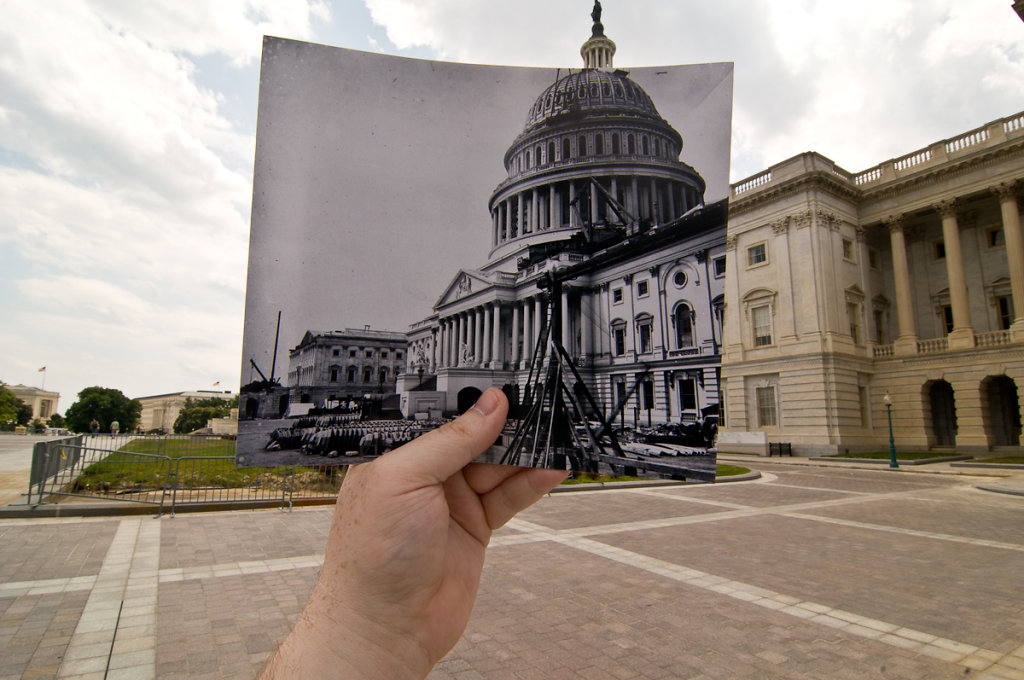 US Capitol Under Construction, Washington, DC